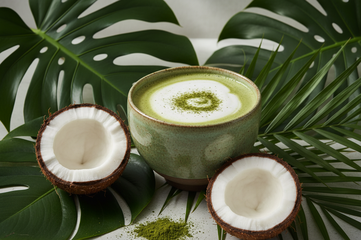 Coconut matcha cloud
